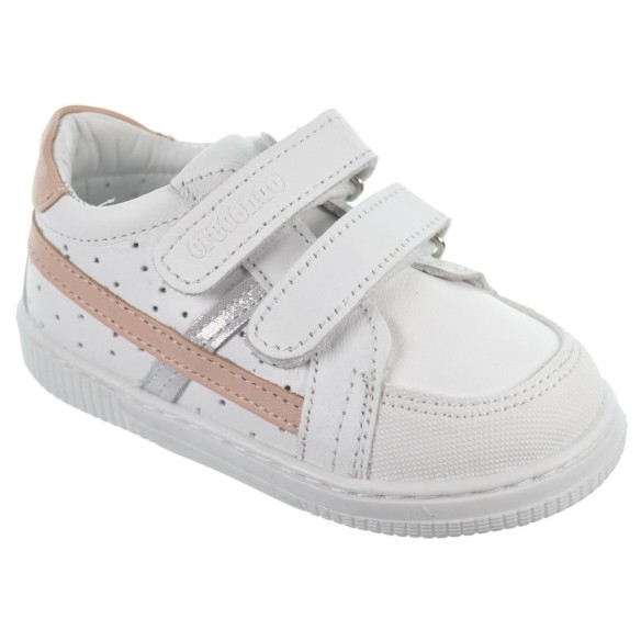 Crecendo Soft-13 Zapato Piel Velcro Primeros Pasos Unisex Antideslizante