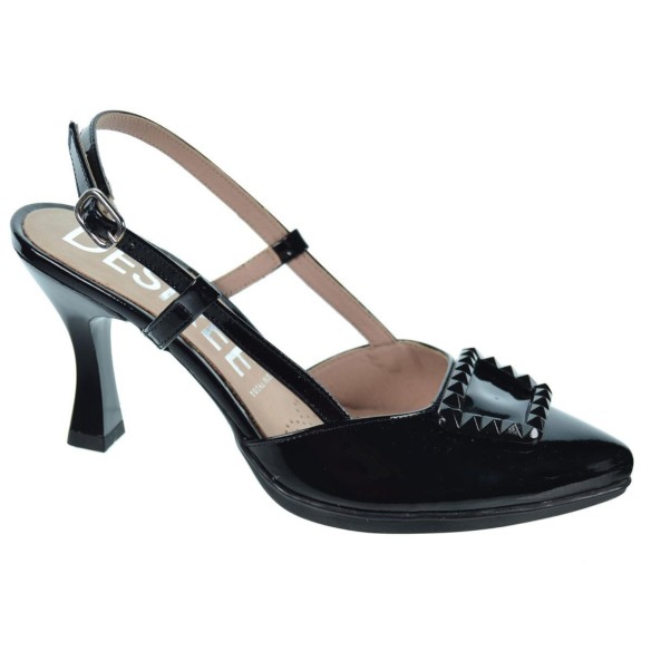 Desiree Sami8 Zapato Salón Piel Charol Acolchado Tacón Antideslizante Para eventos Mujer