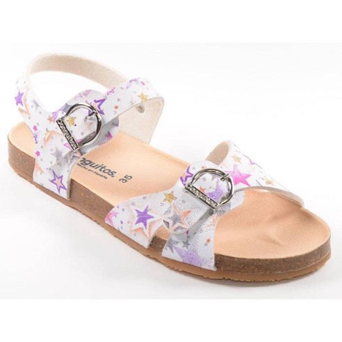 28550 Conguitos Sandalia Bio Sandalia bio material sintético, cierre con doble hebilla en pala, para un ajuste perfecto. Piso de