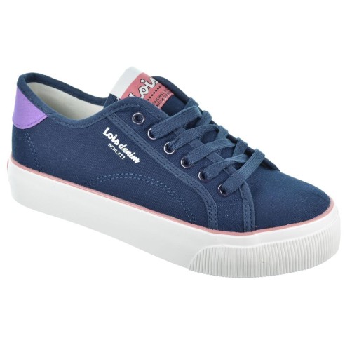 Lois 61364 Zapatilla Lona Textil Acolchada Cordones Mujer