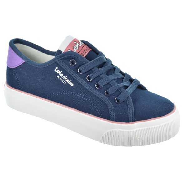 Lois 61364 Zapatilla Lona Textil Acolchada Cordones Mujer