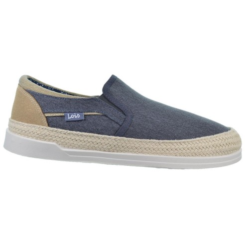 Lois 61336 Zapatilla Lona Textil Acolchada Suela caucho y yute Hombre
