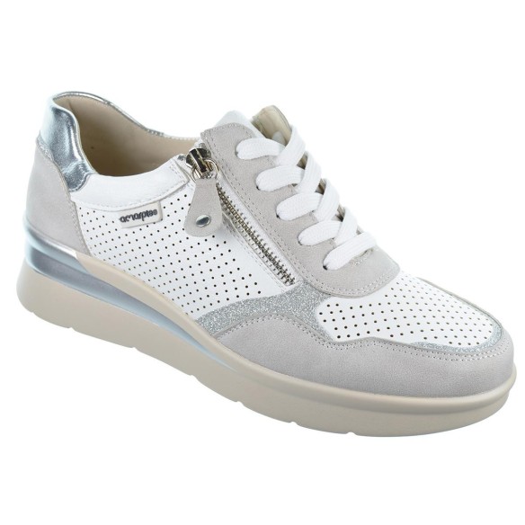 Amarpies 26309 Zapato Casual Confort Suela Cuña Mujer cordones y cremallera