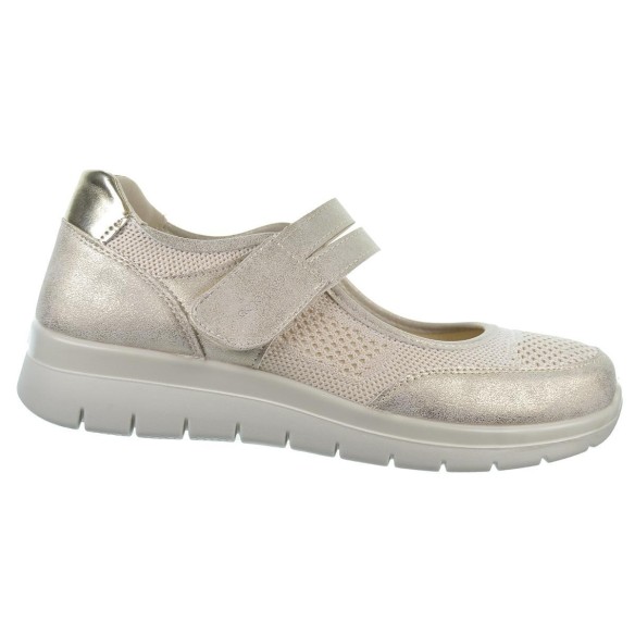 Amarpies 26333 Zapato Mercedita Confort Con velcro y Suela Cuña caucho Mujer