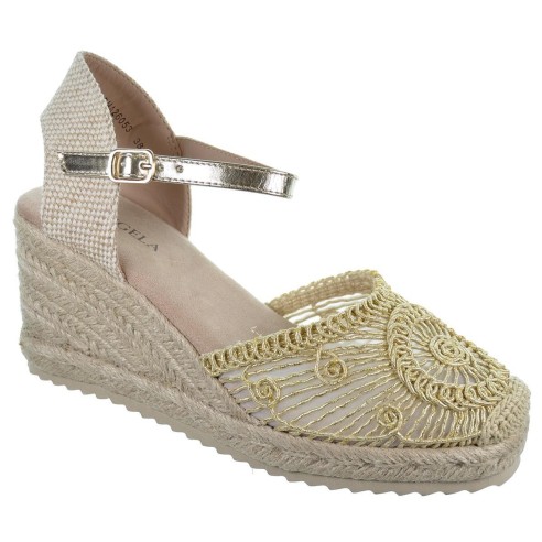 D´angela 26053 Alpargata Acolchada Cuña 8 cm Mujer