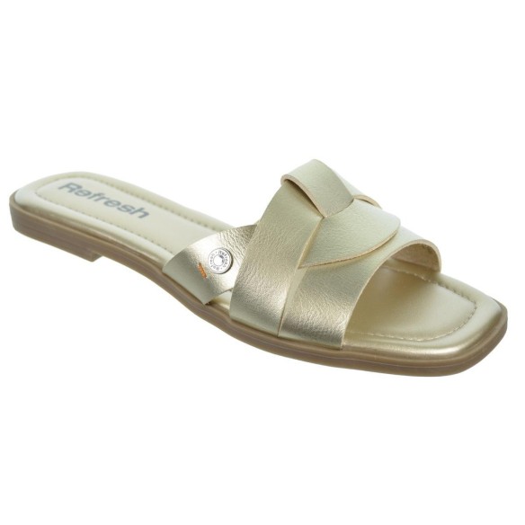 Refresh 171935 Sandalia Sintética Acolchada Antideslizante Mujer