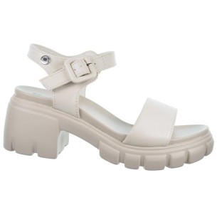 Refresh 171510  Sandalia Vegana Tacón Ancho Plataforma Mujer