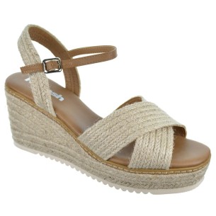 Refresh 171543 Sandalia Textil Cuña 8Cm Antideslizante Mujer 2