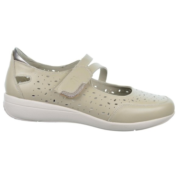 30s Treintas 4108 Zapato Acolchado en Piel con Velcro Mujer