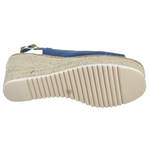 Refresh 171541 Sandalia Textil Cuña 8 cm antideslizante Yute Mujer