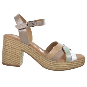 Oh My Sandals 5469 Sandalia Piel Tacón Plataforma Mujer
