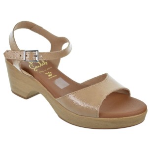 Oh My Sandals 5377 Sandalia Piel Tacón Plataforma Mujer 2