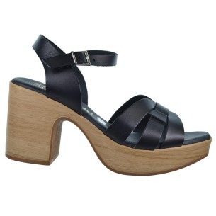 Oh My Sandals 5387 Sandalia Piel Tacón Plataforma Mujer 2