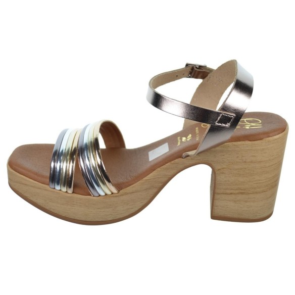 Oh My Sandals 5392 Sandalia Piel Tacón Plataforma Mujer