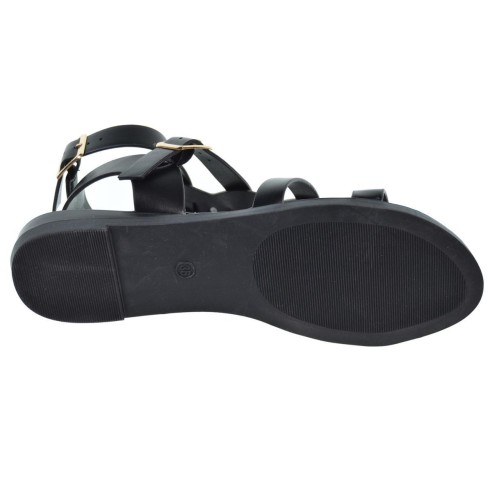 Isteria 24104 Sandalia Romana con Hebilla. Acolchada Mujer