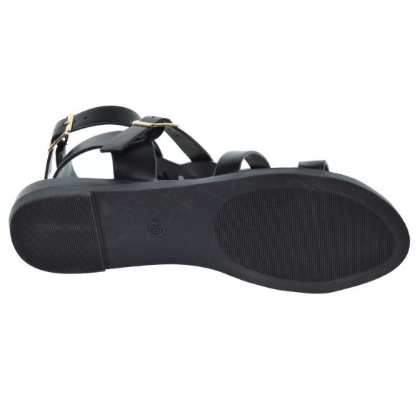 Isteria 24104 Sandalia Romana con Hebilla. Acolchada Mujer