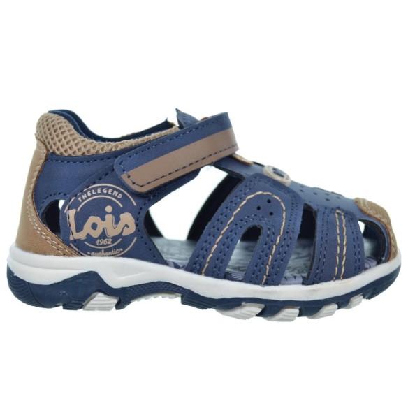 Lois 46224 Sandalia Reforzada Acolchada con Velcro Niño