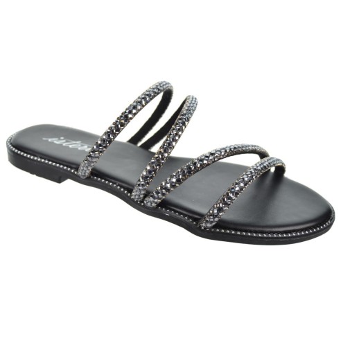 Isteria 24117 Sandalia Fantasía Diamantes Acolchada Antideslizante Mujer