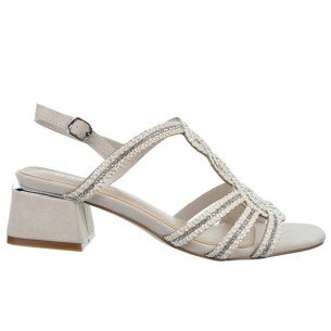 D´Angela 26120 Sandalia Fantasia Confort Hebilla Tacón Mujer