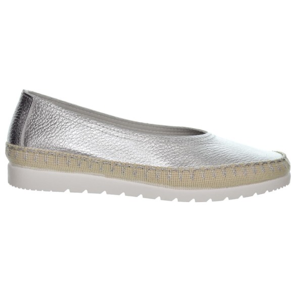 Mediterranea 40060 Zapato Confort Piel Metalizada Mujer