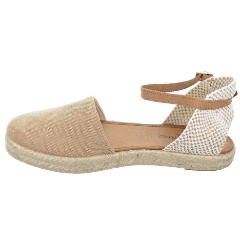 20167  Mediterranea Alpargata textil Cierre en pulsera con hebilla. Plantilla acolchada. Piso de yute. Antideslizante.