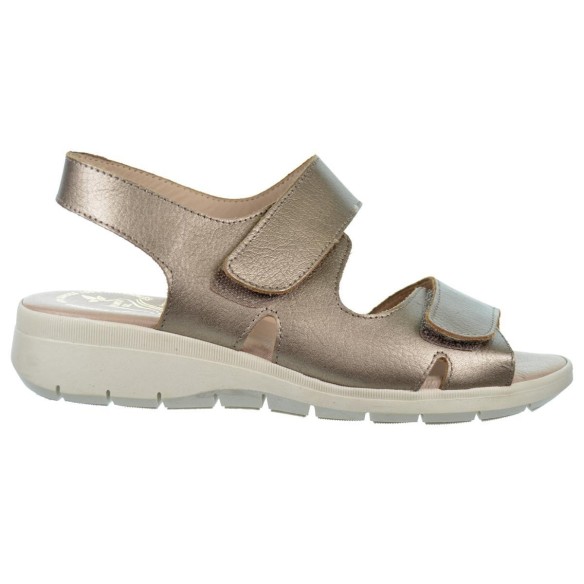 Miba 3573 Sandalia Piel Confort Velcro Mujer Pies Delicados