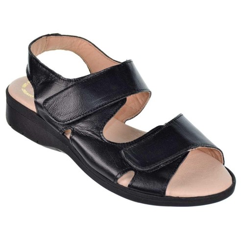Miba 3573 Sandalia Piel Confort Velcro Mujer Pies Delicados