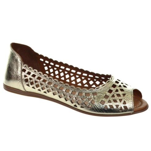 Top3 24497 Zapato tipo Bailarina Piel Perforada Mujer Top 3 - 6