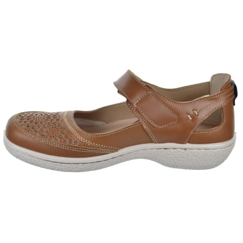 Laura Azaña 11898 Zapato Confort Piel Velcro Mujer