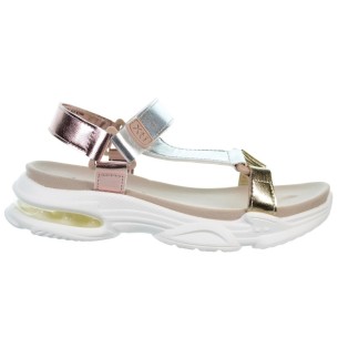 Xti Kids 150725 Sandalia Metalizada Vegana Velcro Niña
