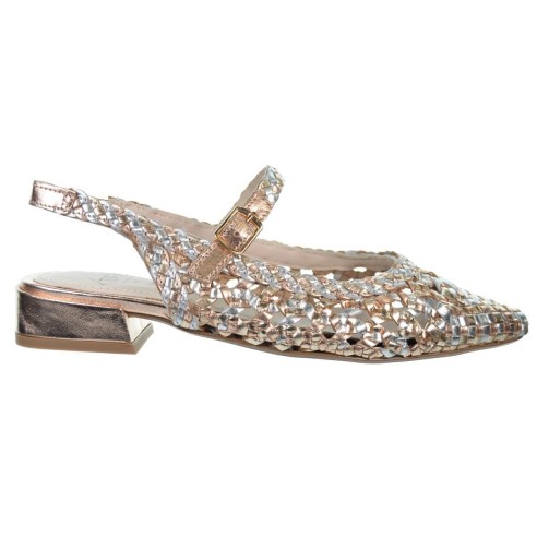 TOP3 24466 Zapato Piel Confort Fiesta Hebilla Tacón Mujer