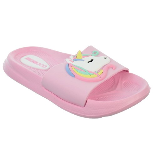 Nicoboco Gema Chancla con Unicornio en goma muy confortable y ligera. Para disfrutar los días de playa y piscina.
