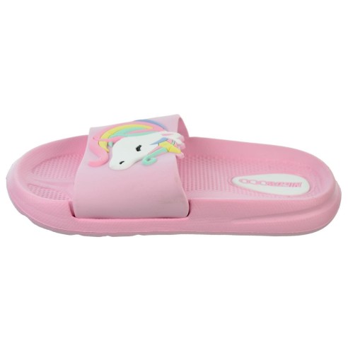 Nicoboco Gema Chancla con Unicornio en goma muy confortable y ligera. Para disfrutar los días de playa y piscina.