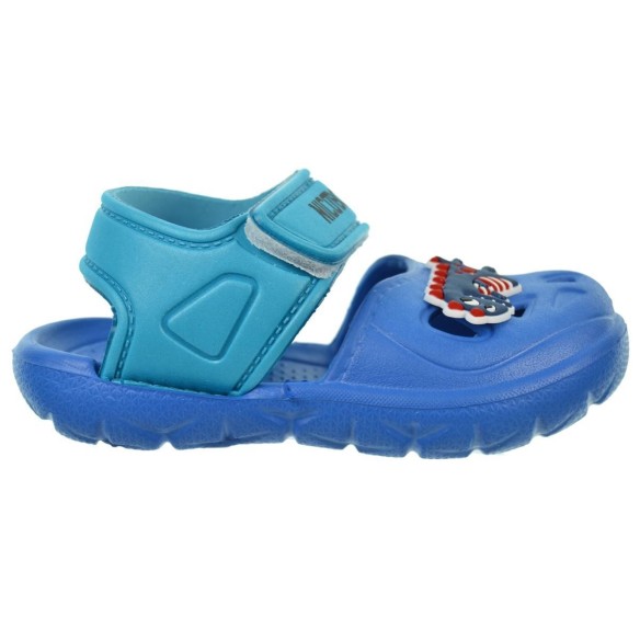 Nicoboco Almond Sandalia Niño y Niña. De goma muy ligero y confortable , con cierre en velcro. Para playa y piscina.