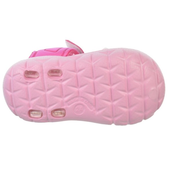 Nicoboco Almond Sandalia Niño y Niña. De goma muy ligero y confortable , con cierre en velcro. Para playa y piscina.