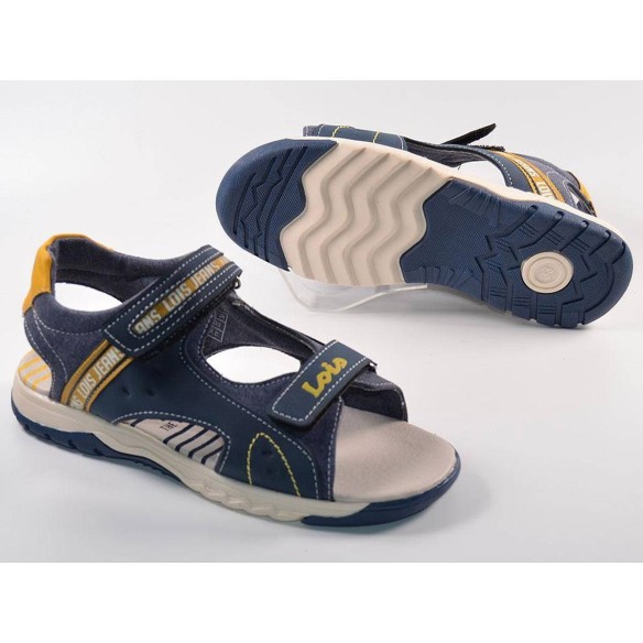 63118 Lois Sandalia Sandalia sintética. Forro interior textil. Cierre de doble velcro, ajustable. Plantilla acolchada, para un m