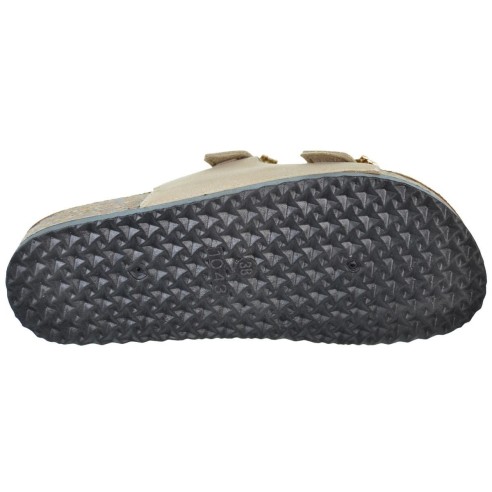 Isteria 24153 Sandalia Bio Serraje y Textil Hebilla Mujer