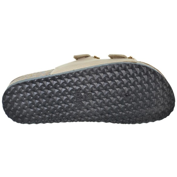 Isteria 24153 Sandalia Bio Serraje y Textil Hebilla Mujer