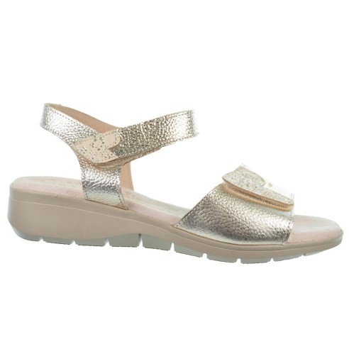 Duendy 3781 Sandalia Confort Piel Velcro Mujer Pies Delicados