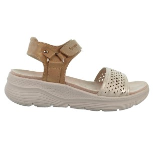 Amarpies 26559 Sandalia Confort Plataforma Mujer velcro y hebilla