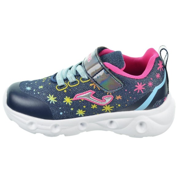 Joma Jspacw2403 Deportivo Textil con Velcro y Cordones Luces Niña