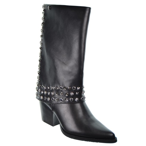 Isteria 24213 Bota Acolchada con Remaches Tacón Ancho Mujer