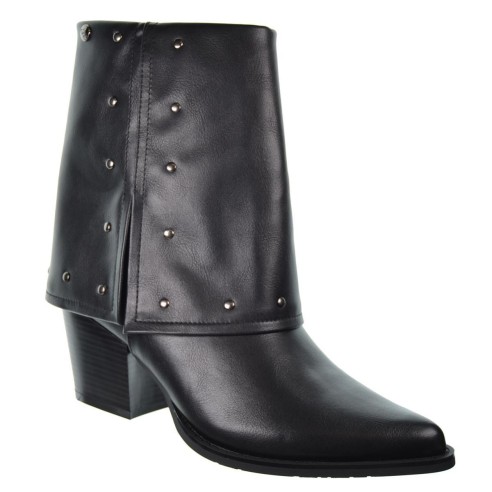 Isteria 24216 Botin Acolchado con Remaches y Tacón Ancho Mujer