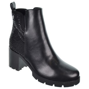 Isteria 24244 Botín Sintético Antelina Tacón Ancho Mujer 2