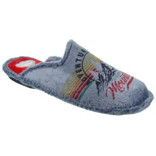 Biorelax 1525 Zapatilla Casa Textil Hombre Pies Delicados 2