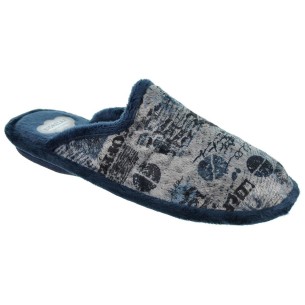 Biorelax 1511 Zapatilla Casa Textil Hombre Pies Delicados 2