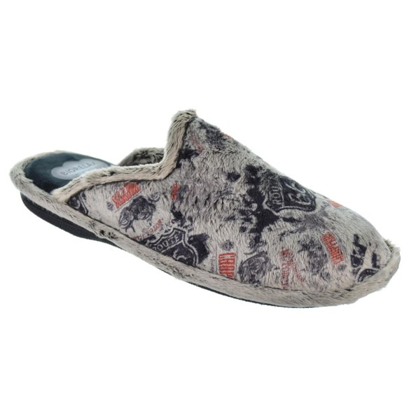 Biorelax 1507 Zapatilla Casa Textil Hombre Pies Delicados