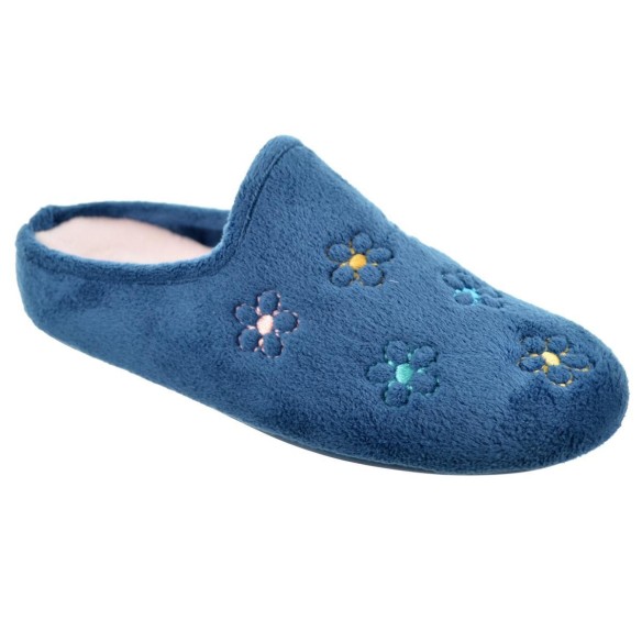 Cmconfort 30488 Zapatilla Casa Texil Acolchada Mujer