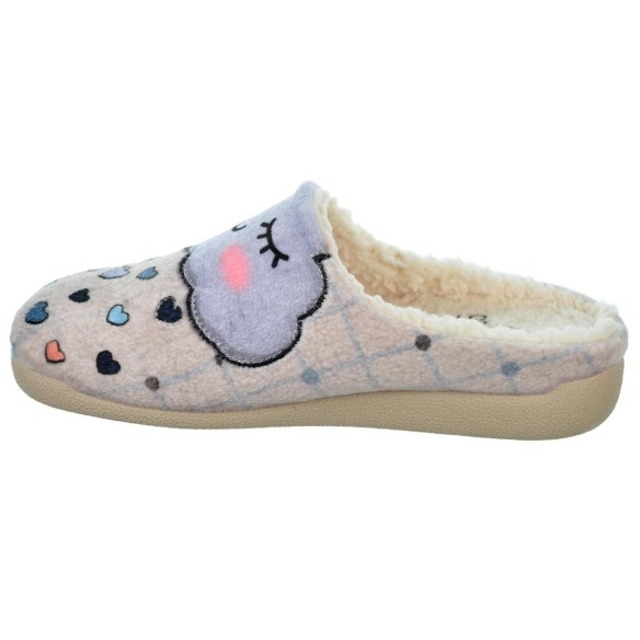 Cmconfort 40393 Zapatilla Casa Textil Borreguillo Mujer