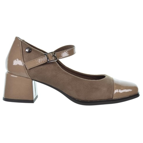 Amarpies 26317 Zapato Mercedita Confort Charol Tacón Mujer